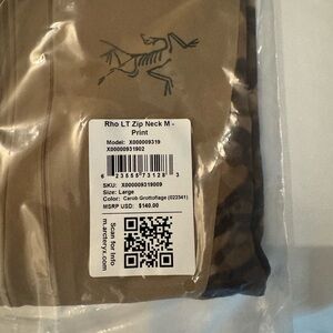 Arc'teryx Camo Rho LT Zip Neck